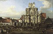 Bernardo Bellotto Visitationist Church in Warsaw oil on canvas